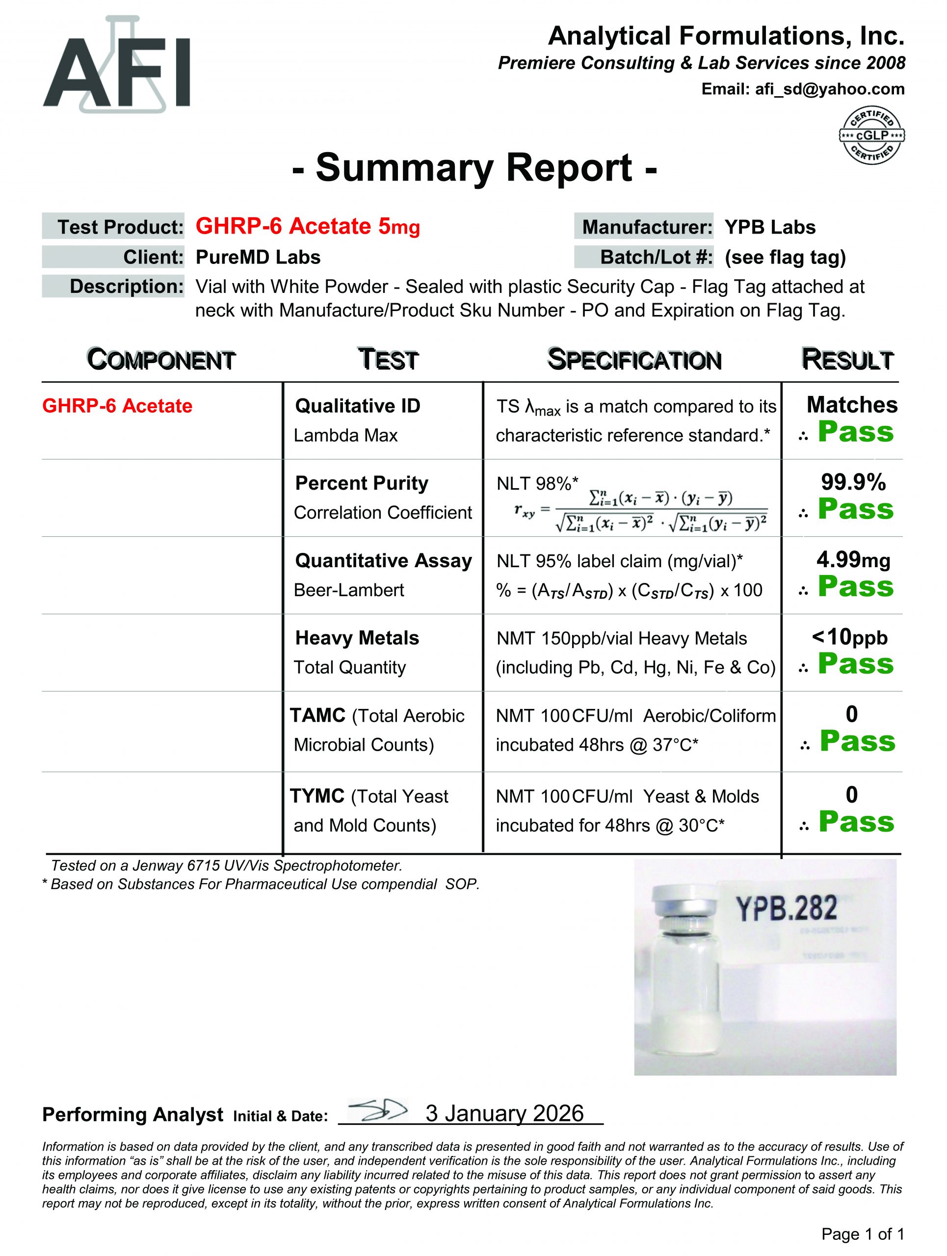 GHRP-6 Acetate (10mg) - Image 3